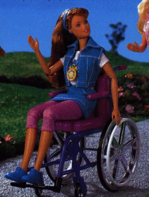 barbie crutches and wheelchair