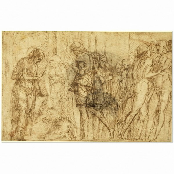 Andrea Mantegna, St James on his way to Execution, a drawing